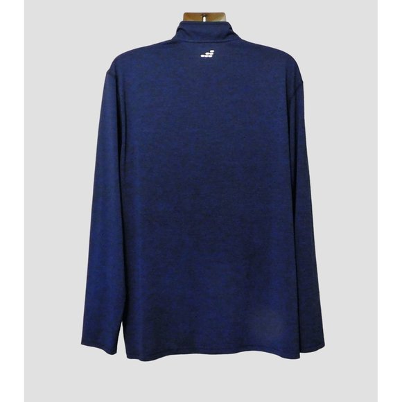 BCG Shirt Jacket 2XL Blue Pullover Zipper Long Sleeve Polyester Big & Tall - Picture 3 of 7